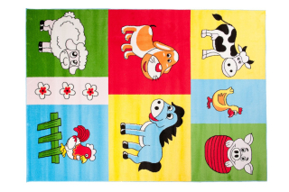 Koberec Fun Kids 240x330 Deti ovce ošípané psa