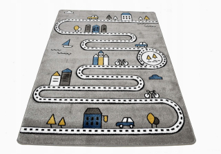 Streety kobercov Petit Streety Grey 3d 180x270