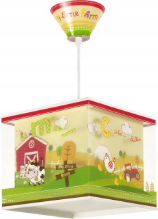 Dalber visiace lampy, moja malá farma 24 cm zelená