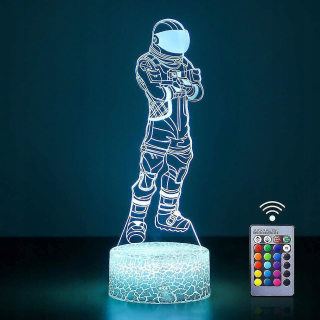 Dark Voyager 3D LED LAGS Night Light 16 Farba