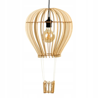 DEKU - Detská lampa z balóna visiace drevené