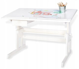 Stolný pinolino lena 109 x 58 x 70 cm biely