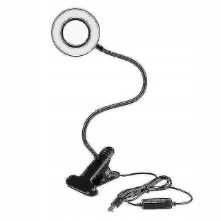 Stlmiteľné LED flexibilné lampy na čítanie USB (čierna)