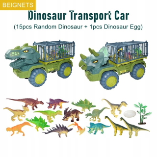 Dinosaury Transport Car Hračka s 15 dinosaurom