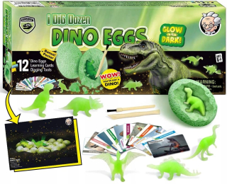 Dinosaurus svieti v noci na kopanie vajíčok