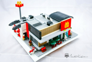 Diorama vašej reštaurácie s architektúrou umenia Lego