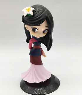 Disney Hua Mulan Figurine Doll Doll Q Edition Decoration