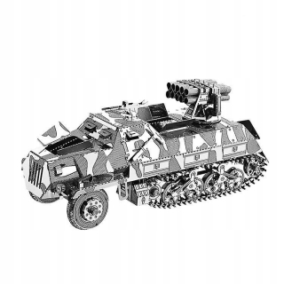 DIY 3D kovová puzzle modelu raketového spúšťača
