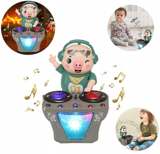 DJ Electric Music Pig Toy Music Dance