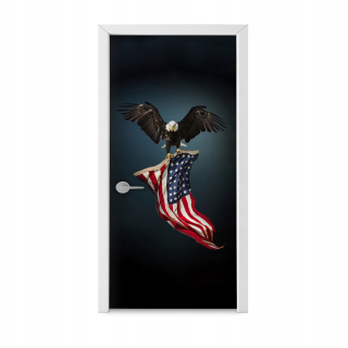 Pre deti nálepka na dverové tapety America Eagle