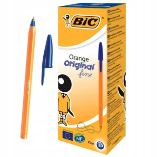 PEN BIC ORANGE Original Fine Blue 20 PCS.