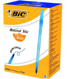 BIC Round Stic Classic Pen. Modré 60 kusov