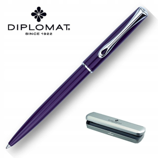 Diplomat Purple Dipller Pen. Chrome
