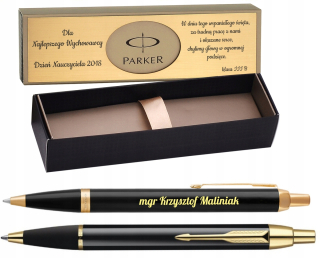 Parker im čierny gt + tablet + gravírovanie