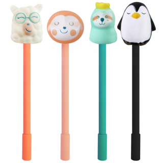 Gélové perá squishy géliza tenké -typ 24 ks