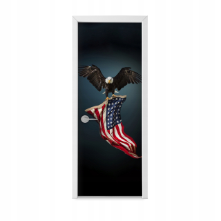 Pracovať s nálepkou na dvere America Eagle