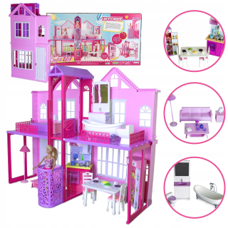 Dollhouse s bábikou a výťahom Lucy's House 41 cm
