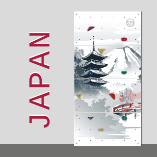 Domáca lezecká stena 120x240cm JAPONSKO
