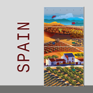 Domá lezenie stena 120x240cm Španielsko