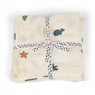 Urobil Deer Sea Swaddle 2 PCS Beige Gots