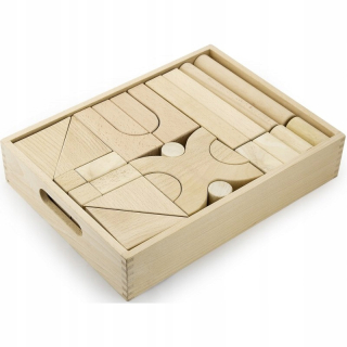 Drevené bloky Viga Toys 46 prvkov