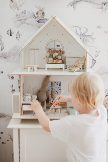 Willa Wooden Doll House Make bez nábytku