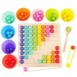 Drevená sada Go Games Dots Shuttle Beads Games P
