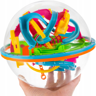 Veľká 3D guľka labyrintu prekladaná puzzle 18 cm