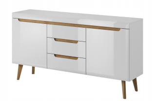 Veľká priestranná komoda 160 biela MDF Noris 6