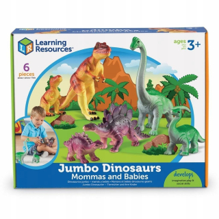 Veľké figúrky, matky a deti, dinosaury