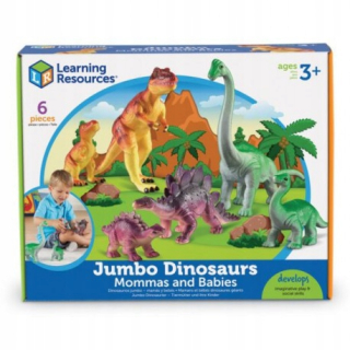 Veľké figúrky, matky a deti, dinosaury, set 6