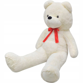 Veľký maskot medveďa Teddy xxl biely 160 cm