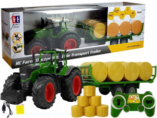 Veľký traktor s prívesom 80 cm.