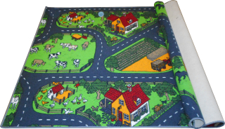 CARPET ROAD VILLAGE STREETS FARMA 150x200 Autá