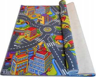 Koberec Wieś Wieś Streets City Farma Cars 250x400