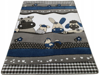 Petit 3D koberec 140x190 Farm Animal Blue