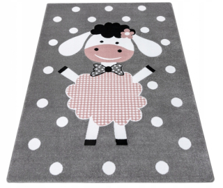 Petit 3D koberec 180x270 Dolly Grey Sheep Pink