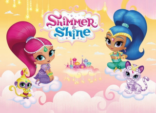 Mäkký detský koberec 100x150 Shimmer & Shine