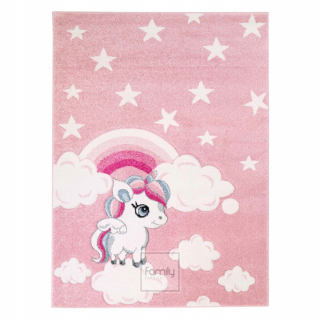 Detské koberec Pastel Kids Pony Pink 140 x 200