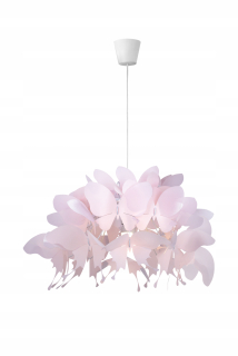 Farfall prívesok ružová motýľová závesná lampa