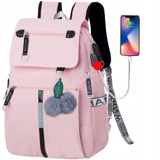 Detský batoh mládežníckej školy s prístavom USB