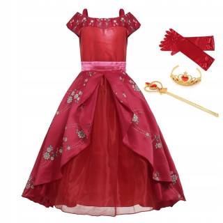 Girl Classic Princess Elena Czerwona