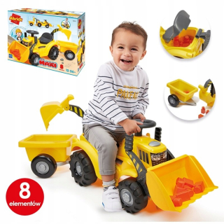Ecoiffier Abrick Tractor s pohyblivou lyžičkou prívesu