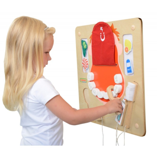 VZDELÁVACIA DREVENÁ TABUĽA MASTERKIDZ HYGIENA ME