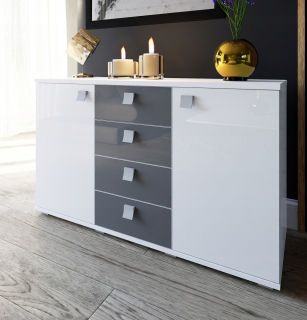 Elegantná komoda Classic II High Gloss 120 cm