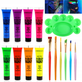 Etereauty sada telových fluorescenčných farieb