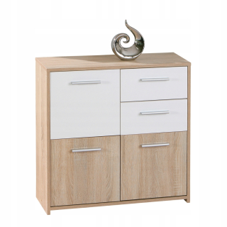 Edsam Dresser 3 Dvere, 2 zásuvky, dub Sonoma Oak