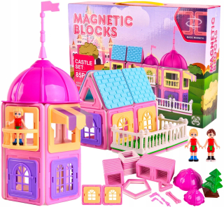 Vzdelávacie magnetické bloky 85 prvkov paláca