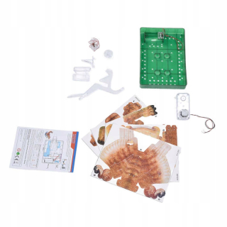 Elektrická dinosaur vedecká hračka 3D puzzle dinosaurus