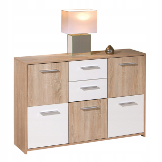 Elsra Dresser 5 Dvere, 2 zásuvky, dub Sonoma Oak